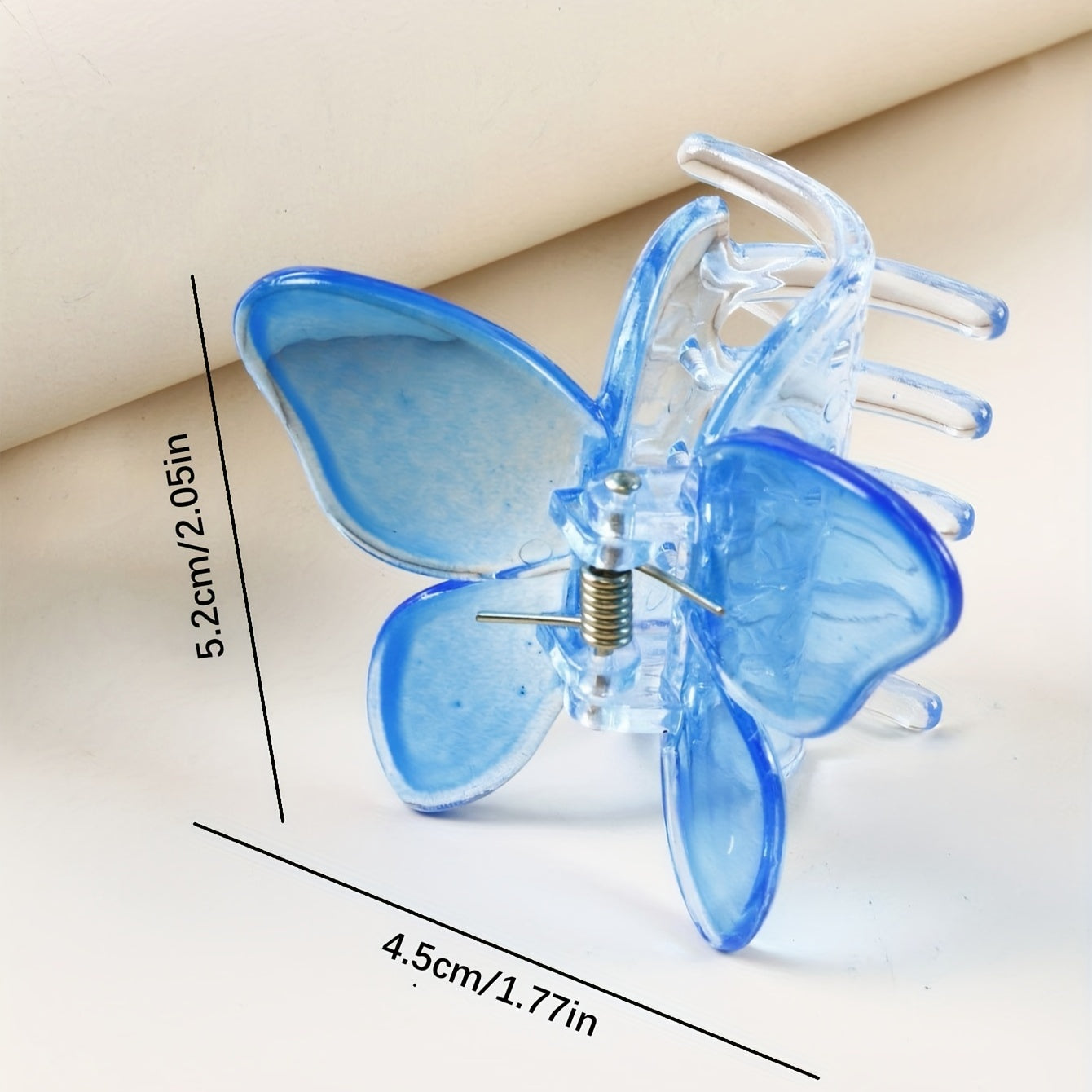 Gradient Butterfly Hair Claw Ponytail Holder for Women