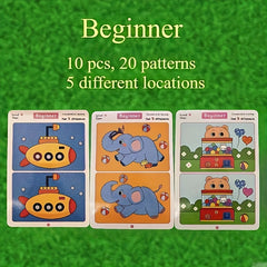 Educational Finding Game Reusable Wipe Paper for Focus and Attention Training