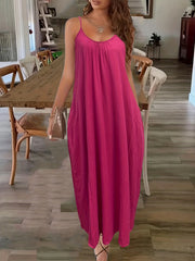  Boho Dress Women's Geometric Print Maxi Cami Dress