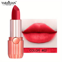 12-Color Long-Lasting Nude Matte Lipstick Set in Classic Red and Brown Shades