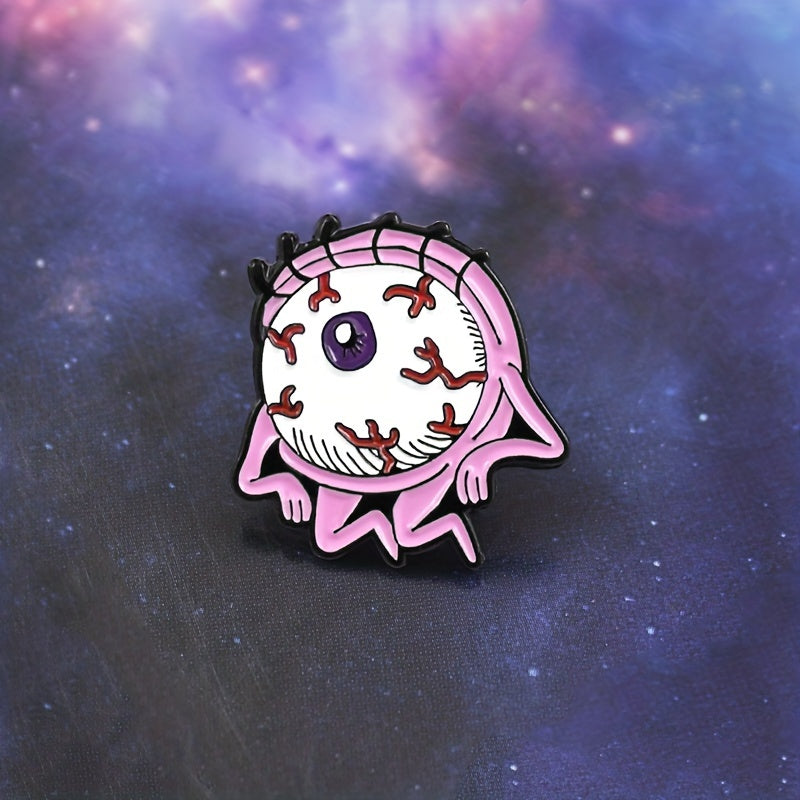 Big Eye Boy One eyed Monster Brooch For Men
