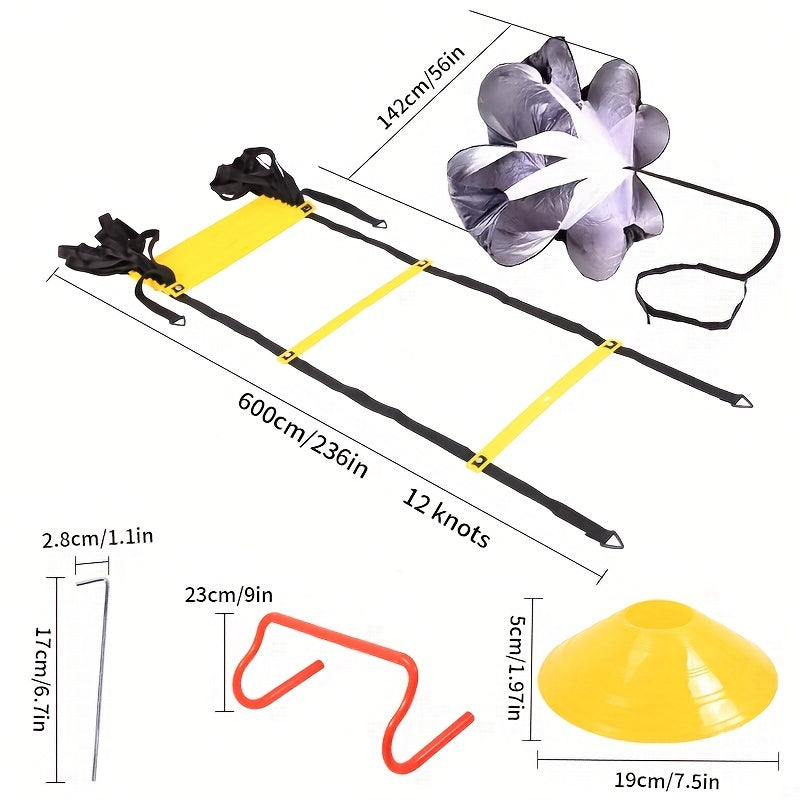 Adjustable Speed Training Hurdles for Fitness - Set of 5