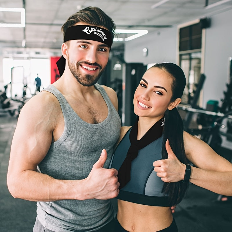 Adjustable Tennis Headband for Activewear Unisex Polyester & Spandex Blend