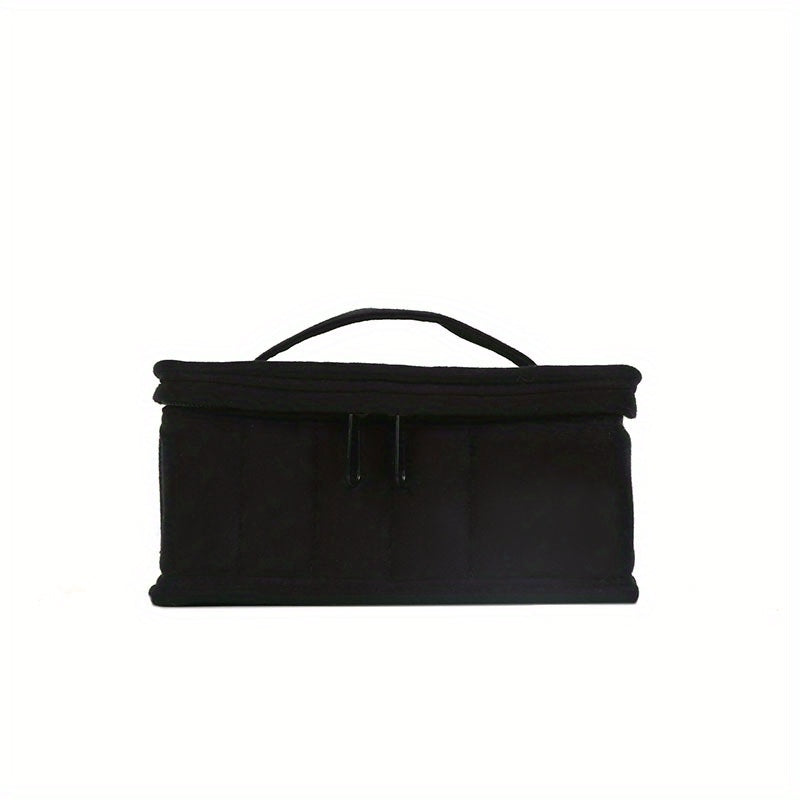 Essential Oil Organizer Case Holds 17 Bottles Double Zipper Portable Handle