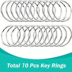20Pcs Metal Swivel Snap Hook Key Rings for Keychain Making Crafts