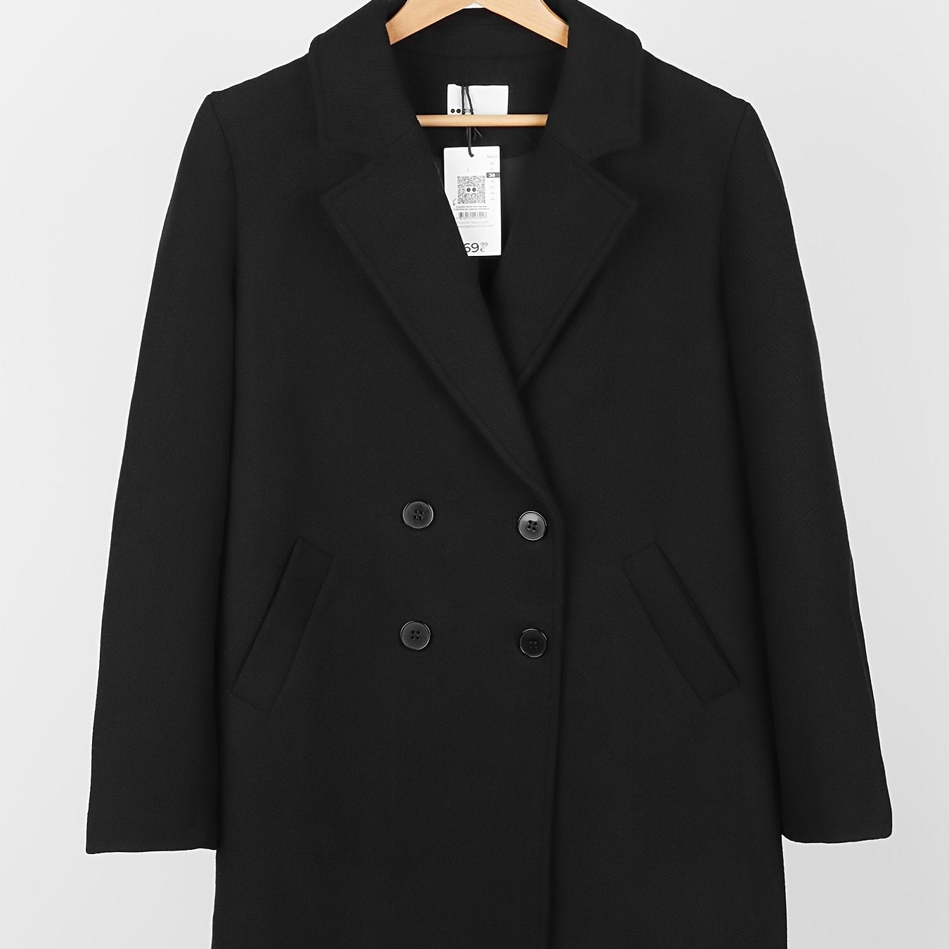 Solid Long Sleeve Blazer Open Front Lapel Blazer - Women's Clothing