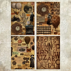 A5 Retro Pattern Paper DIY Photo Album Scrapbook Journal Material