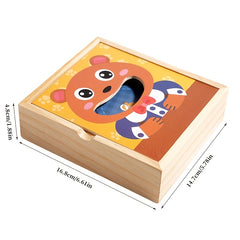 Little Bear Feeding Game Wooden Fine Motor Skill Toy for Kids