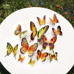 12pcs 3D Butterfly Wall Decals Removable Decor Stickers Kids Bedroom Art Mural