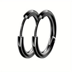 Titanium Steel Coil Earrings 8-16mm