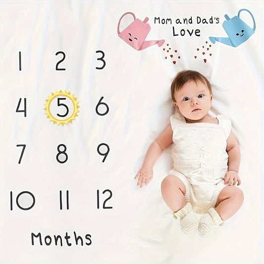 Baby Milestone Blanket Photography Props Background Cloth