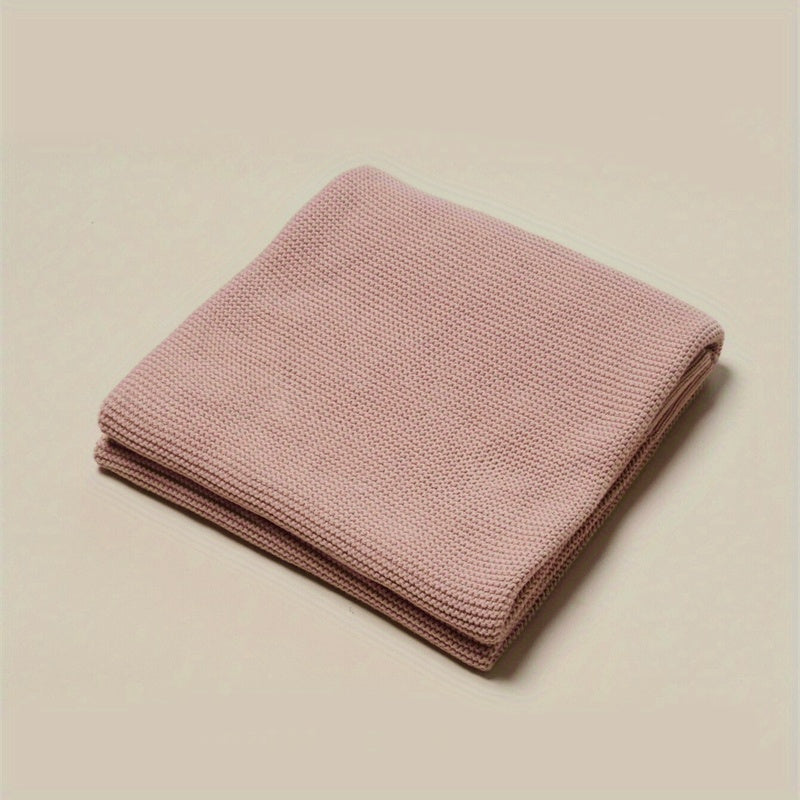 Soft Knitted Waffle Blanket Breathable Universal Size for All Seasons Travel