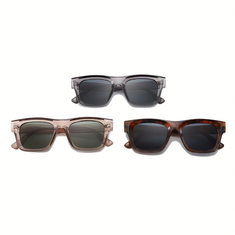 Men's Square Frame Sunglasses Sunshade Outdoor Cycling Sunglasses