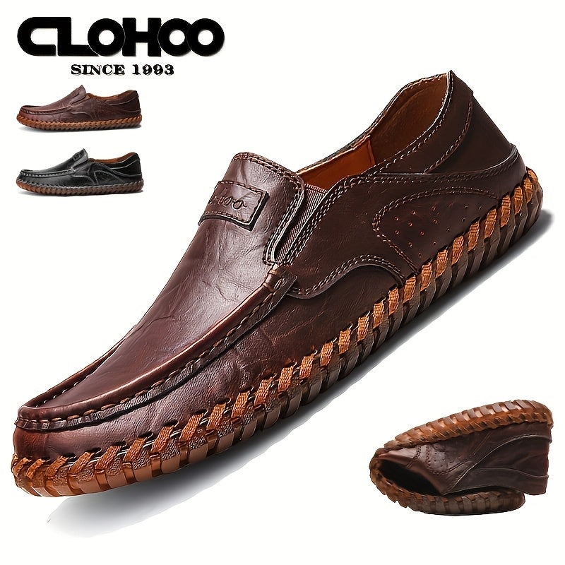 CLOHOO Soft Sole Loafers Men's Slip On Dress Shoes