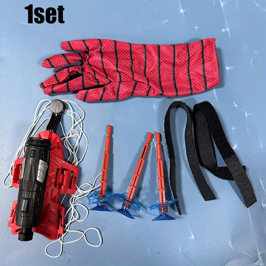 Spider Web Launcher Gloves Red Hero Toy Teens Adults Halloween Chris