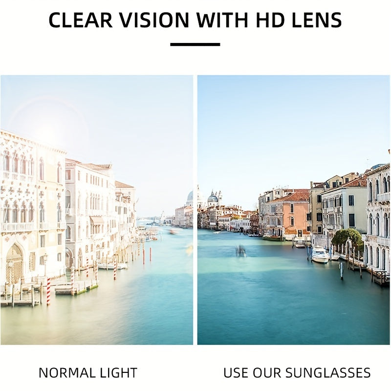 Photochromic Rimless Sunglasses UV400