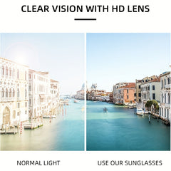Photochromic Rimless Sunglasses UV400