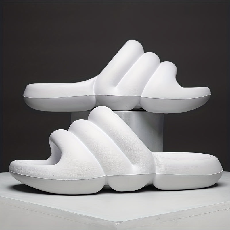 Men's Non Slip Platform Slides Soft Sole Cloud Slides