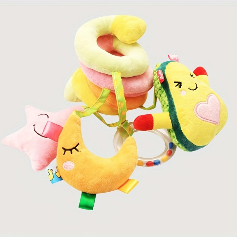 Baby Plush Fruit Bed Winding Car Pendant