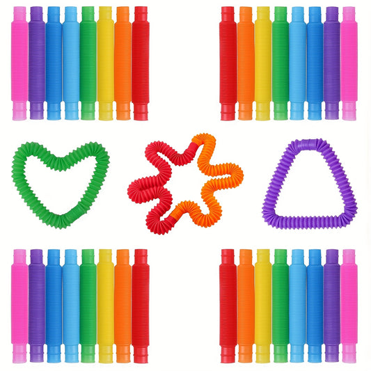 Sensory Stretchy Tubes Toy Colorful Fidget ADHD Autism Gift Creative Unique