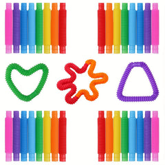Sensory Stretchy Tubes Toy Colorful Fidget ADHD Autism Gift Creative Unique