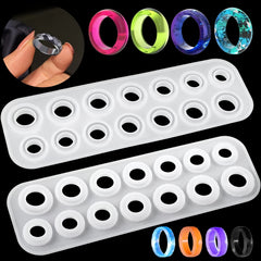 Resin Ring Molds Silicone - 14 Sizes for Rings Earrings Pendants Crafts