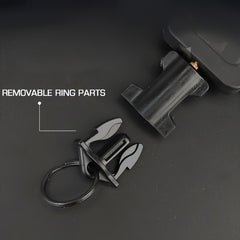 Outdoor 360 Rotating Telescopic Buckle Anti-theft Key Buckle
