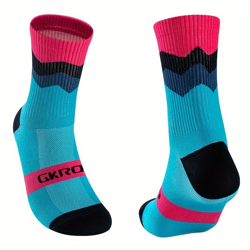 Compression Crew Socks Non Slip Moisture Wicking Nylon Blend Sports Socks