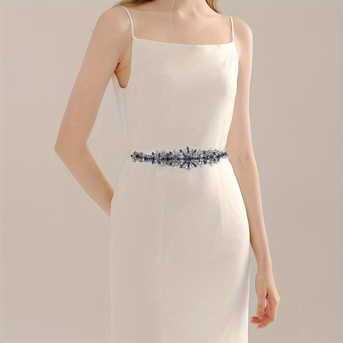 MIALLO Rhinestone Bridal Sash Wedding Waist Belt