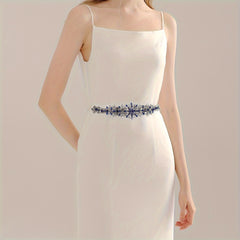 MIALLO Rhinestone Bridal Sash Wedding Waist Belt