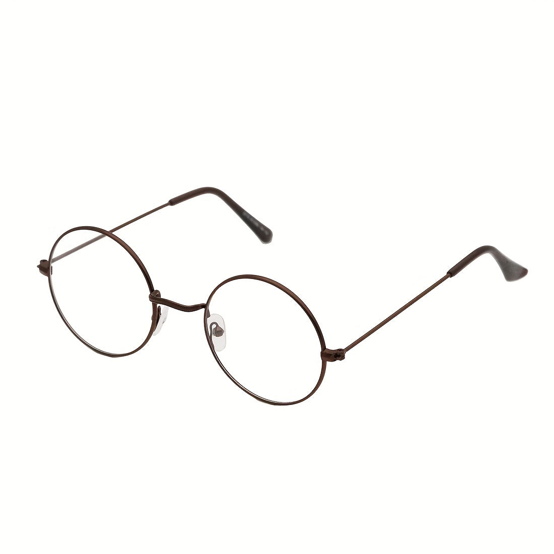 Round Clear Lens Glasses For Women Men Students Metal Myopia Spectacles
