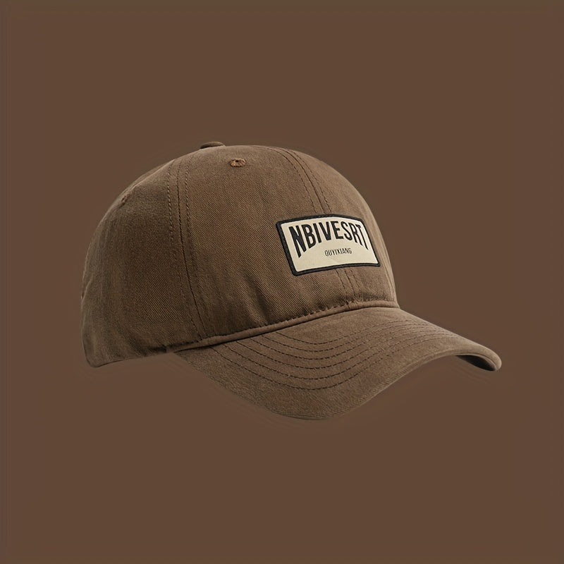 Japanese Retro Soft Top Baseball Cap Patched Sunshade Peaked Cap