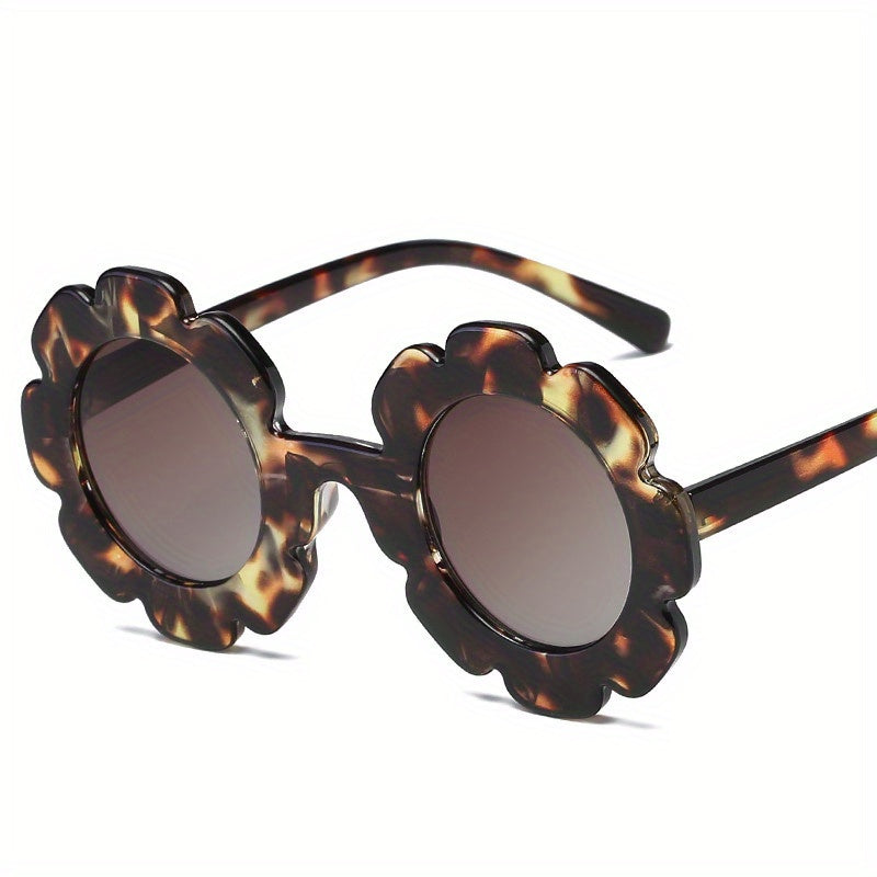 Sunflower Shaped Sunglasses UV400 Summer Eyewear for Party Outdoor Activities