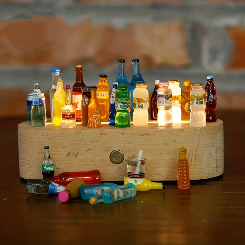 30pcs Mixed Mini Drink Bottle DIY Earrings Night Light Decoration