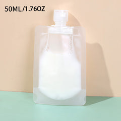 5 PCS Refillable Flat Pouch Travel Bottles Set 30ml 50ml 100ml