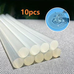 10 Hot Melt Glue Sticks 4 inch 11mm DIY Crafts Transparent Fabric Decorat