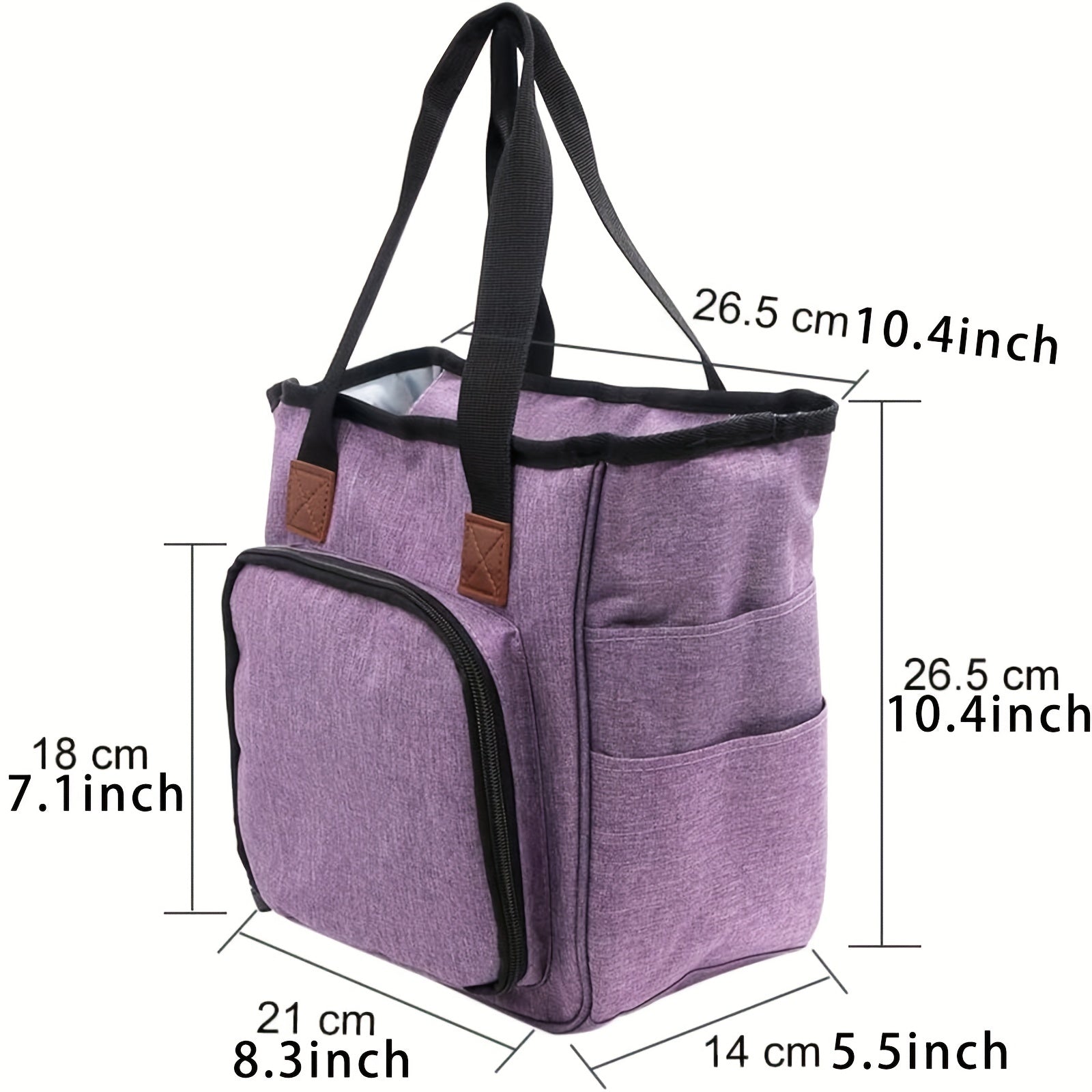 DIY Yarn Bag Knitting Organizer Tote Bag with Portable Storage