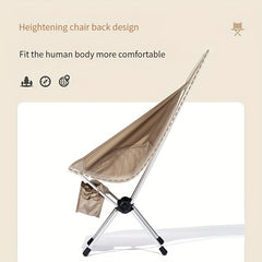 Portable High Back Chair Lightweight Aluminum Fold