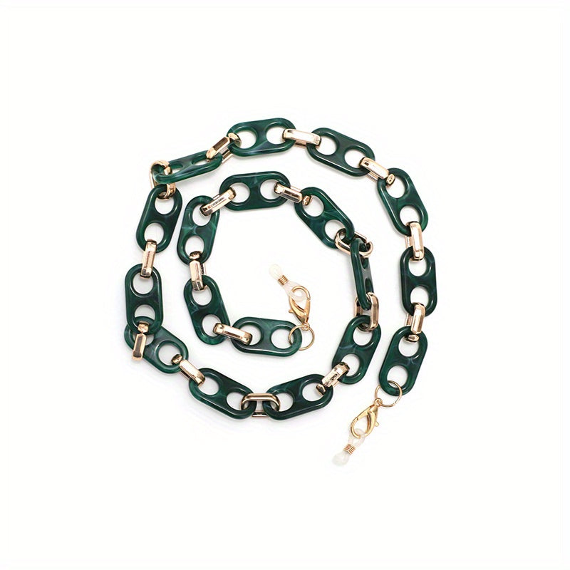 Acrylic Glasses Chain Retro Anti Slip Stylish Face Covering Eyewear Retainer