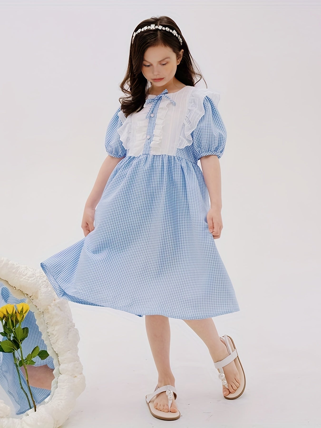 Plaid Princess Dress for Girls - Perfect for Summer Parties