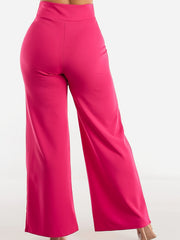  Casual Pants Women's Plus Solid Stitching Elastic High Rise