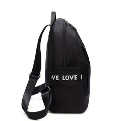 Minimalist Solid Backpack All Match Storage Bag Women's Rucksack