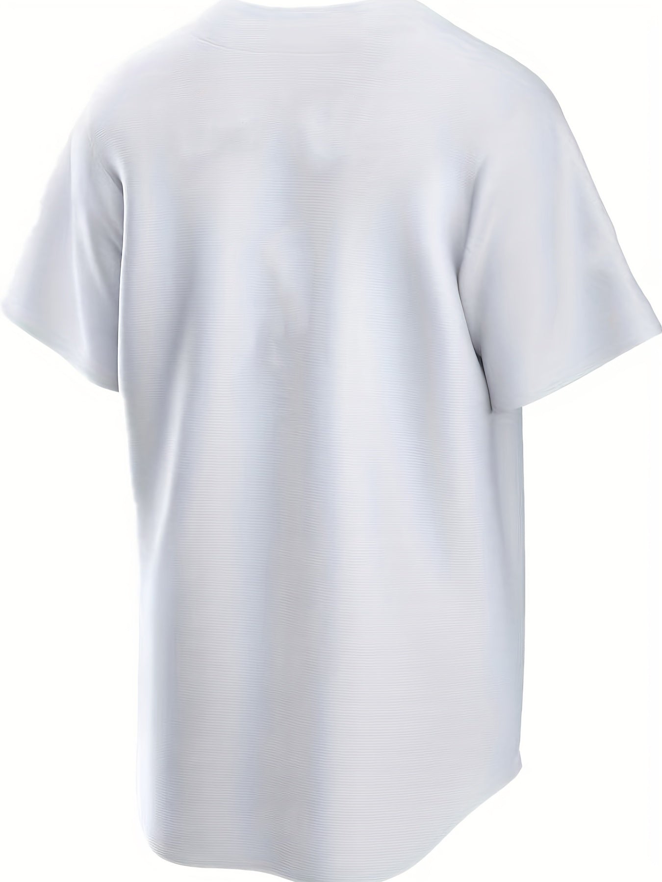 Men's Stretch Button Up Baseball Jersey Short Sleeve Uniform