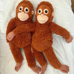 Realistic Orangutan Doll Soft Plush Stuffed Animal Long Arm Monkey