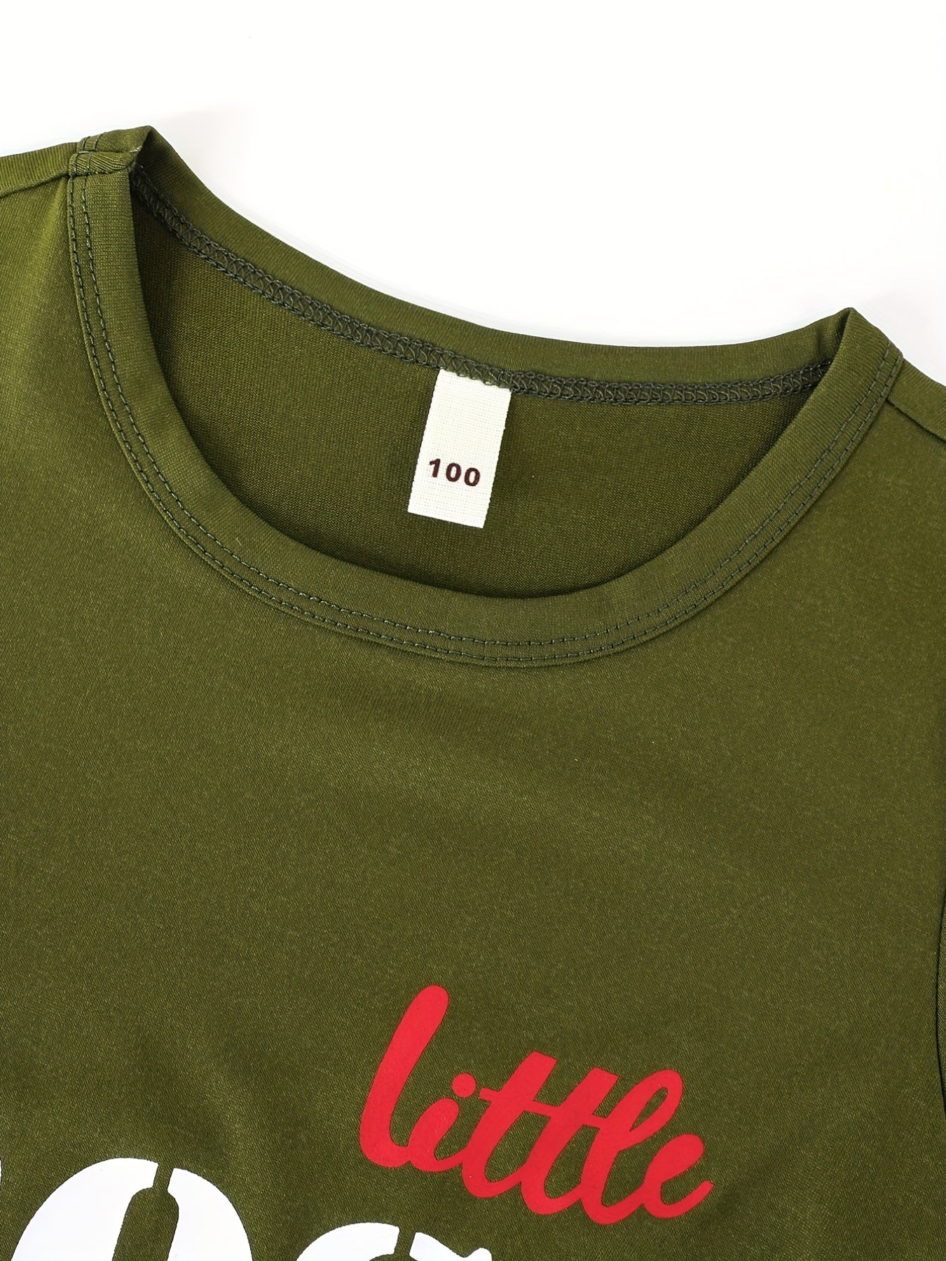 2pcs Boys Casual Round Neck T shirt & Shorts Set Clothes