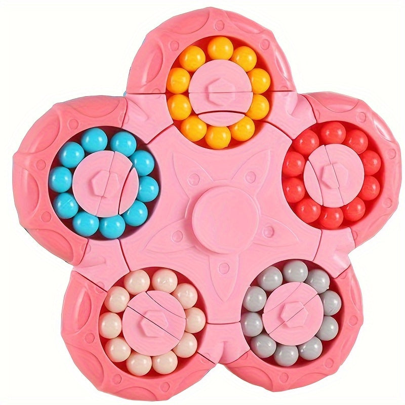 10 Sided Marble Spinner Puzzle Toy Interactive Bead Spinner Gift