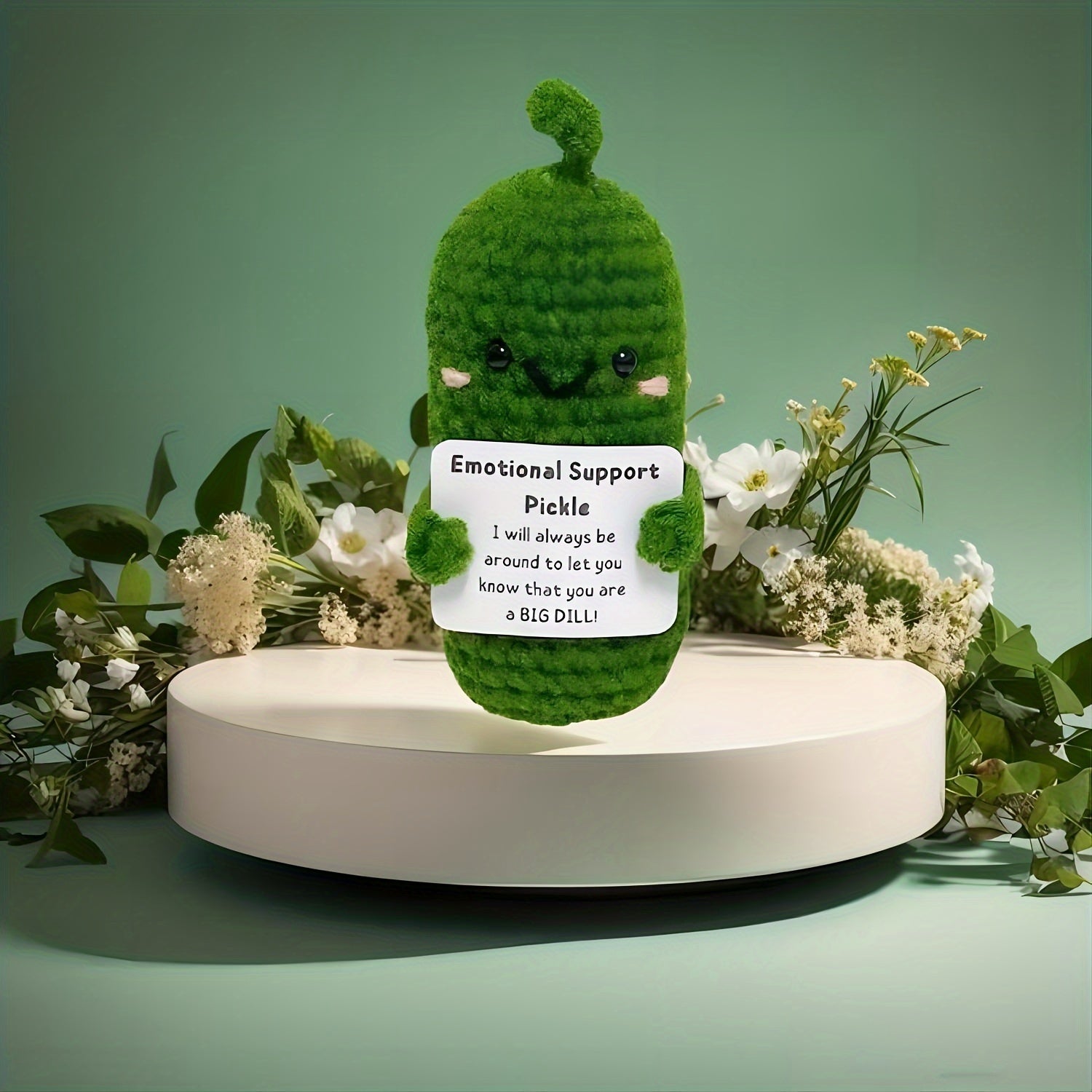 Emotional Support Pickle Gift Set with Affirmation Cards