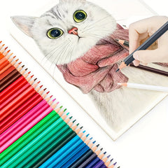 12 24pcs Artistic Drawing Pencils Set Vibrant Colors