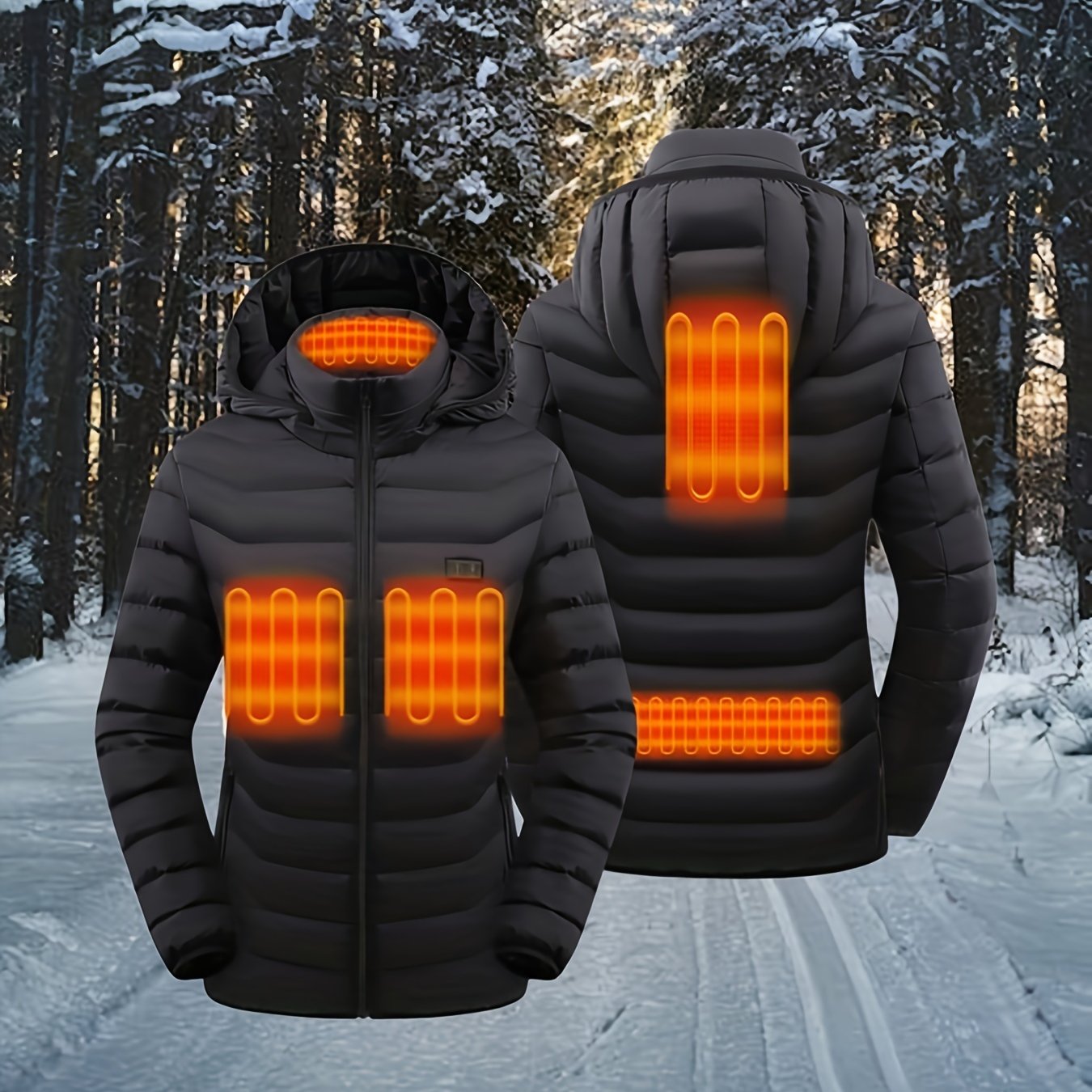 Women's Waterproof Lightweight Jacket with Heating