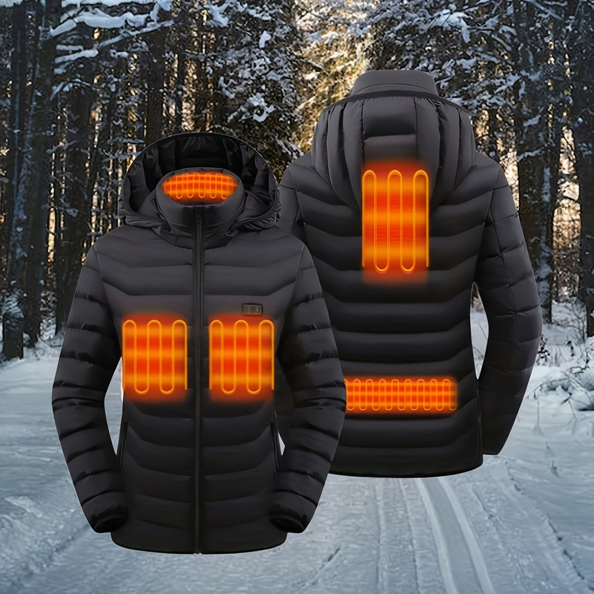 Women's Waterproof Lightweight Jacket with Heating